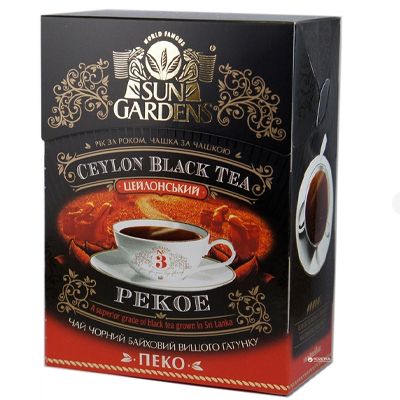 Чай чорний розсипний Sun Gardens PEKOE № 3, 90 г