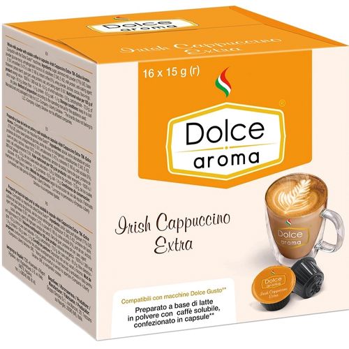 Кава в капсулах Dolce Aroma Dolce Irish Cappuccino для системи Dolce Gusto 15 г х 16 шт.