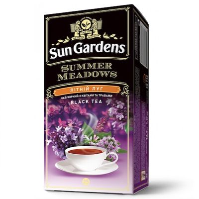 Чай чорний Sun Gardens Літній Луг 25 пакетиків по 1.7 г