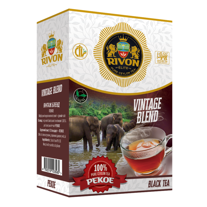 Чорний чай Rivon Спеціал Vintage Blend | ПЕКОЕ