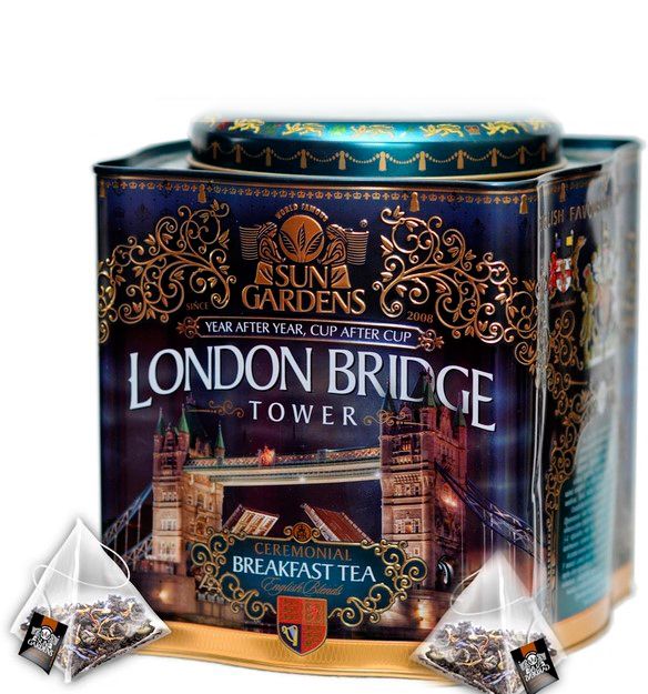 Чай чорний Sun Gardens London Bridge 100 пірамідок, 200 г