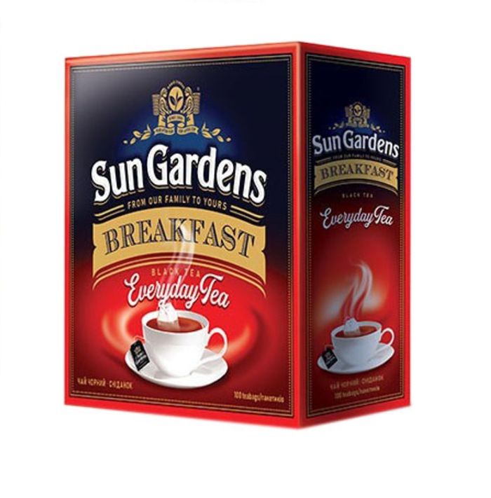 Чай чорний Sun Gardens Щоденний 100 пакетиків по 2 г